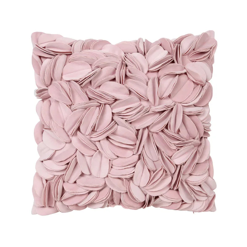 Florales Kissenbezug aus Samt – Handgemachtes 3D Design – Sofa/Bett