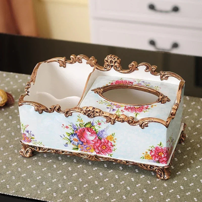 Europäische Resintücherbox – Vintage-Stil, Wohndeko