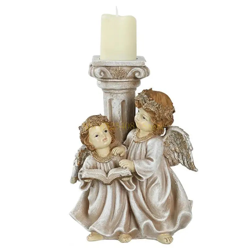 Vintage Engel Kerzenhalter – Polyresin Design – 31cm