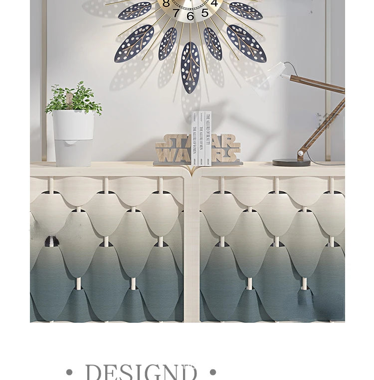 Wanduhr Kunst – Nordisch Stil für Wohnzimmer