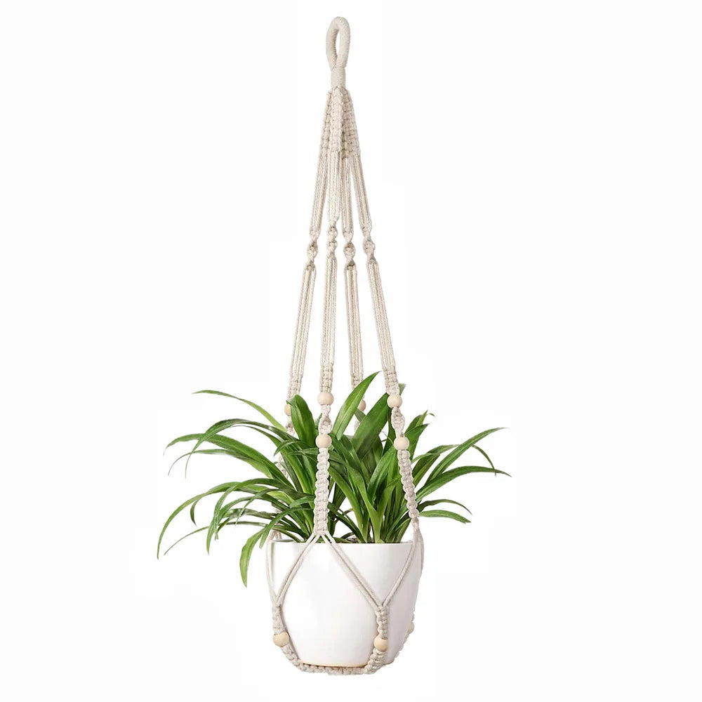 Handgemachter Pflanzenhänger – Boho Makramee Design – Innenbereich