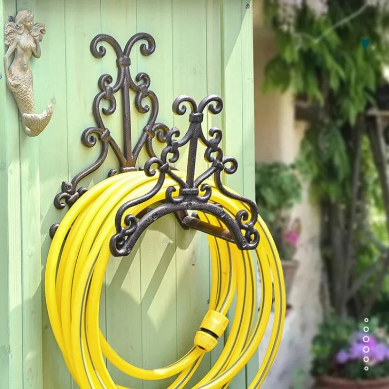 Gartenschlauchhalter – Vintage Eisen – Wandmontage