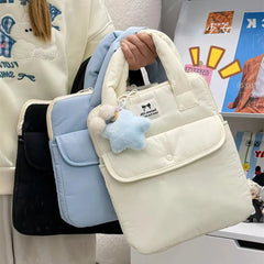 Stilvolle Polyester-Laptop-Tasche – Solides Design – Unisex