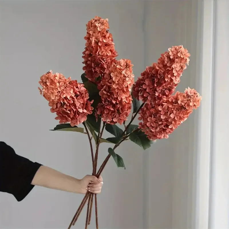Hortensie Seidenblume – Langer Zweig 83cm – Wohn-Deko