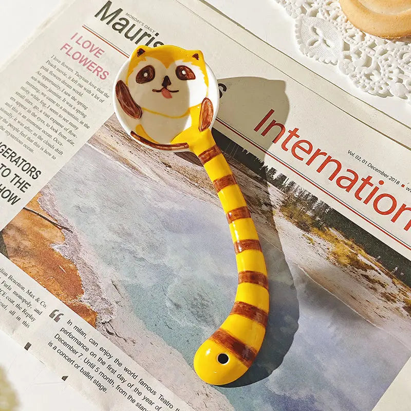 Keramik Dessertlöffel – Niedliches Design – Für Familien