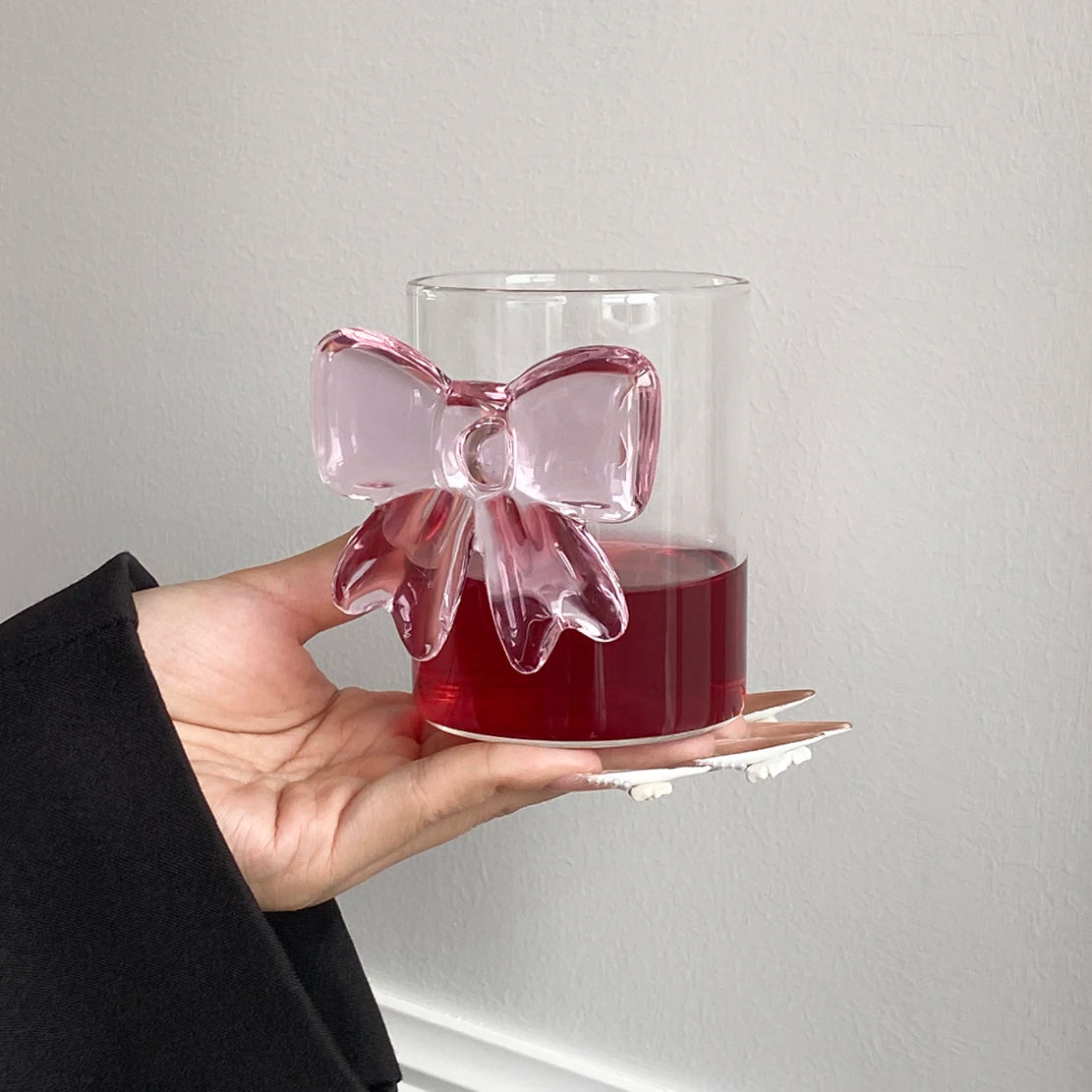 Glas Bow Tie Becher – Handgemacht & Einfach – 301-400ml