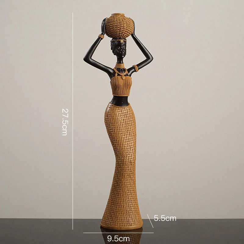Afrikanische Stammesfiguren – Kunstwerk aus Resin – Verschiedene Grössen