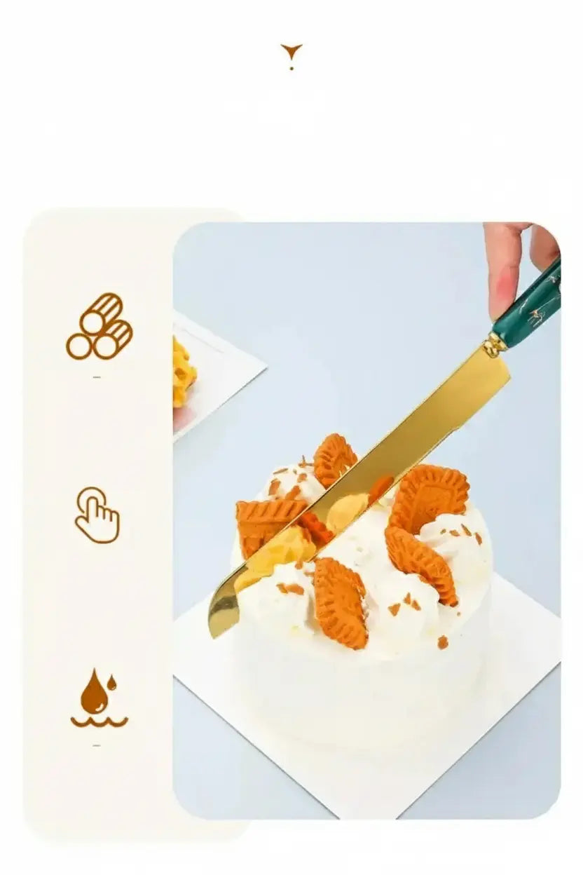 Edelstahl Kuchenschaufel – Keramikgriff, Luxuriöses Design