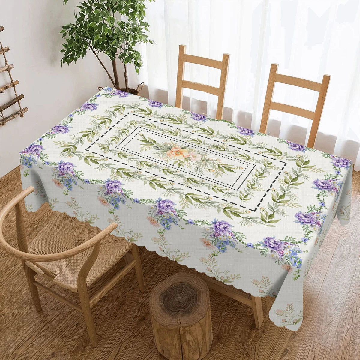 Blumen-Tischdecke – Pastoral-Polyester – Verschiedene Grössen