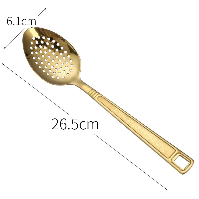 Küchenutensilien Set – Edelstahl Gold – Vielseitig Einsetzbar