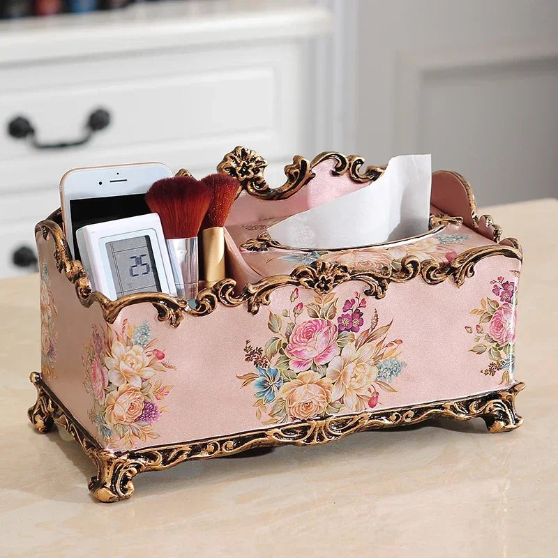 Europäische Resintücherbox – Vintage-Stil, Wohndeko