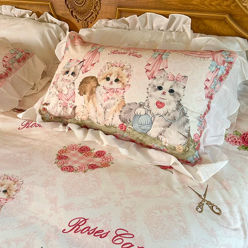 100% Baumwolle Bettdeckenbezug – Cartoon Prinzessin Stil – Twin, Queen, Double