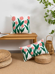 Tulpenmuster Kissenbezug – Bohemian Baumwolle – 450mm*450mm