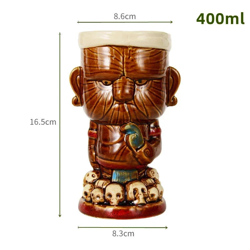 Keramische Tiki-Becher – Amerikanisch Handgemacht – 201-700ml