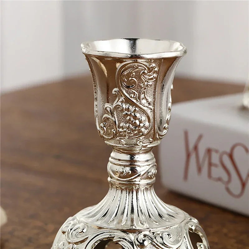 Retro Kerzenhalter Set – Zinklegierung – Europäischer Stil