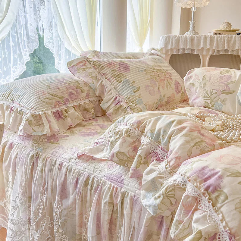 Baumwoll-Bettwäsche – Koreanischer Prinzessinnenstil – Verschiedene Grössen