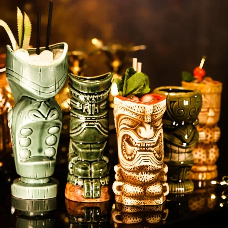 Keramische Tiki-Becher – Amerikanisch Handgemacht – 201-700ml