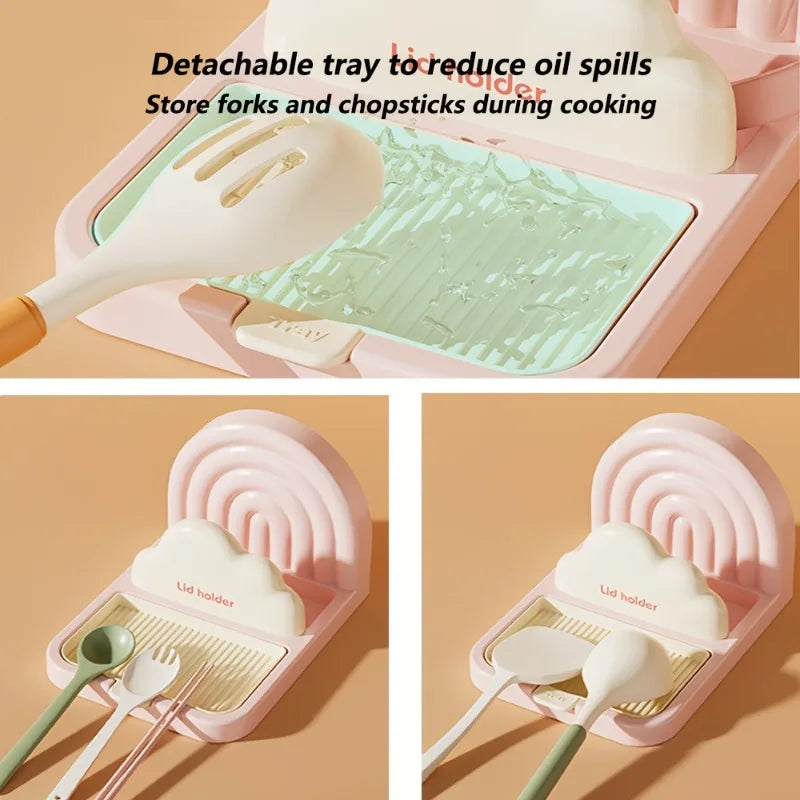 Besteck- & Topfdeckelhalter – ABS Multi-Funktion, 20x13.5x11cm