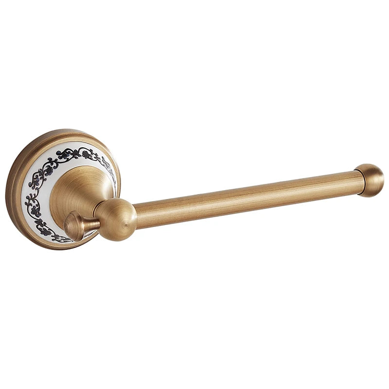 Antiker Messing Toilettenhalter – Kupfer Wandmontage