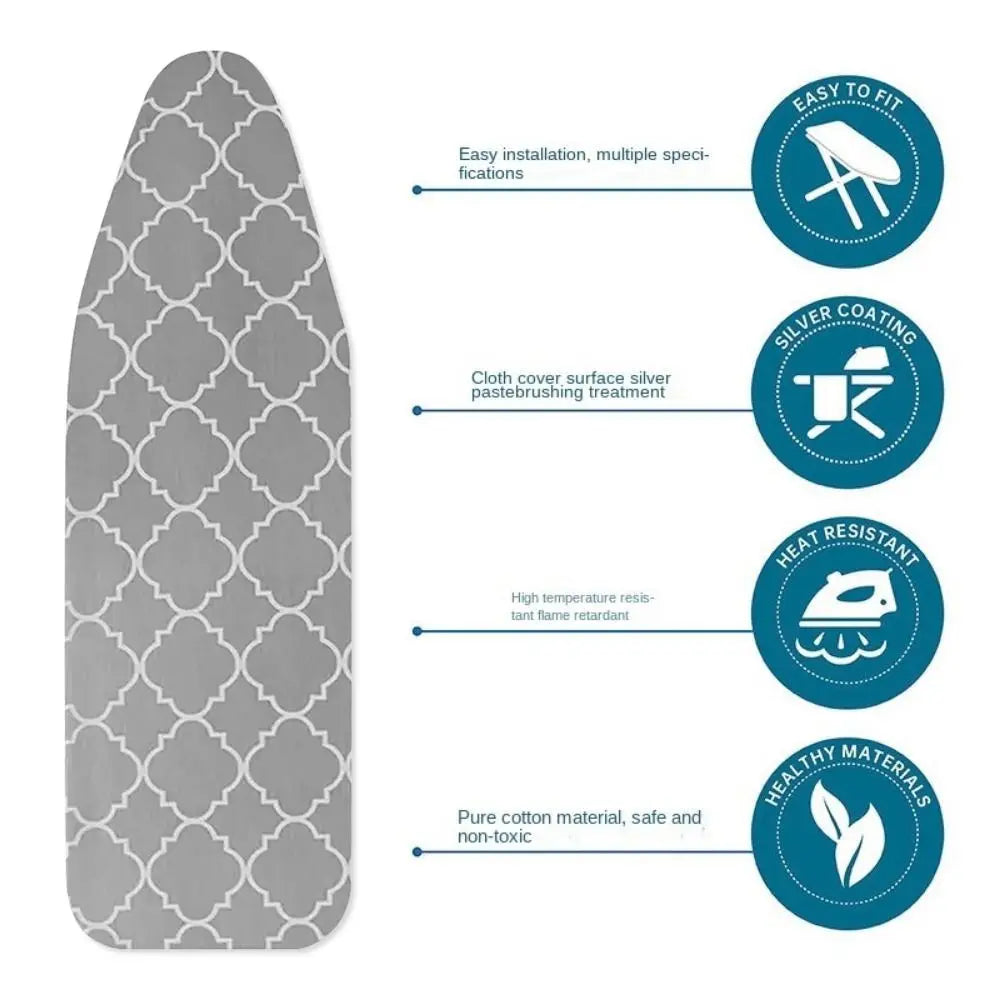 Bügeltischbezug – Baumwolle Klassisch Grau – Verschiedene Grössen