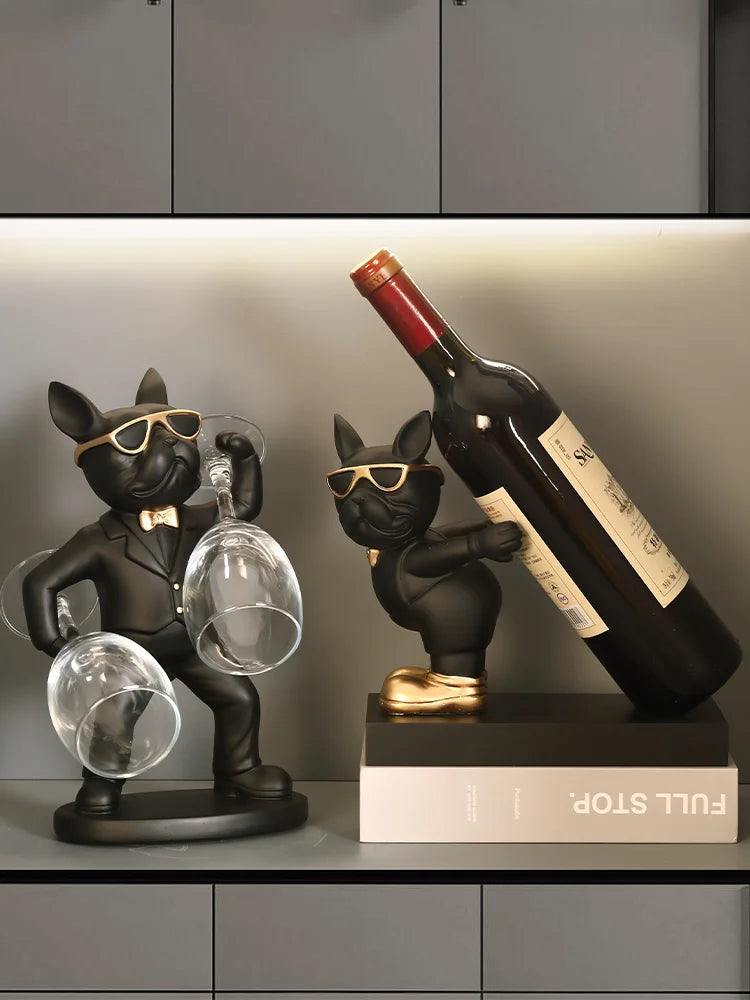 Französische Bulldogge Buchstützen – Harz Nordic Dekor