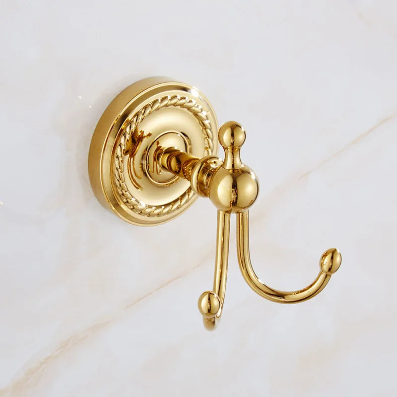 Luxus Gold Messing Badezimmer Set – Wandmontage
