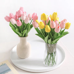 Tulpen Kunstblumenstrauss – Real Touch Schaum – Deko