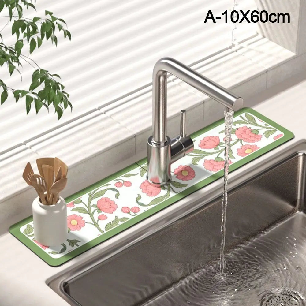 Diatomit Absorptionsmatte – Diatomeenschlamm Design 10x38cm/60cm