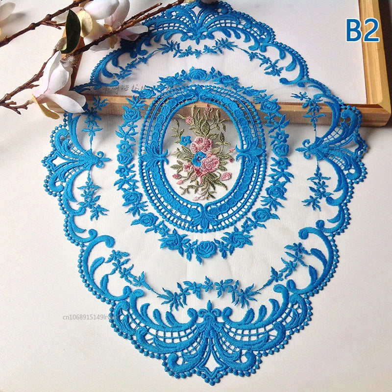 Runde Spitzentischdecke – Moderner Stil – 43x30cm