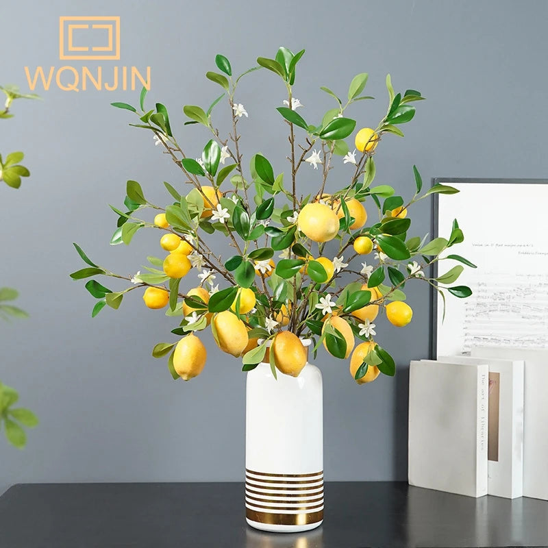 Künstlicher Zitronenzweig – Styropor Design 82cm