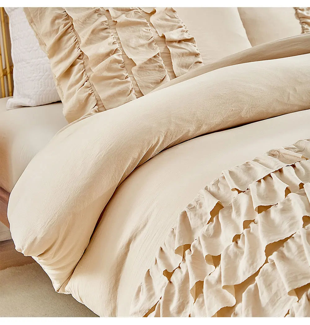 Bettdeckenbezug Set – Rüschen-Prinzessin – Verschiedene Grössen