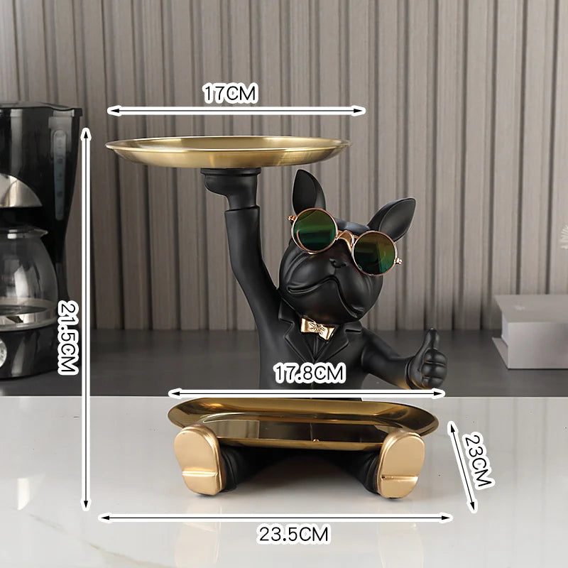 Bulldog Aufbewahrung – Resin Design für Schreibtisch