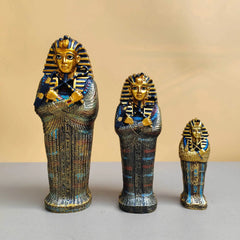 Ägyptische Pharaonenstatue - Harz Design - 12cm Mumie