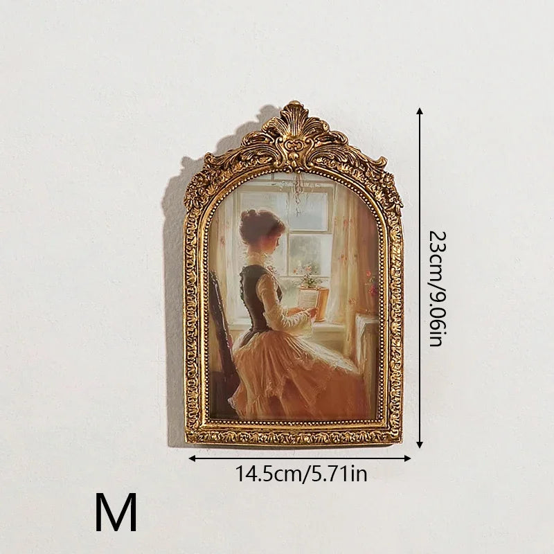 Bogenförmiger Fotorahmen – Klassisches Harzdesign – S, M, L Grössen