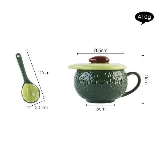 Moderne Fruchtform Keramikbecher – 300ml, Porzellan