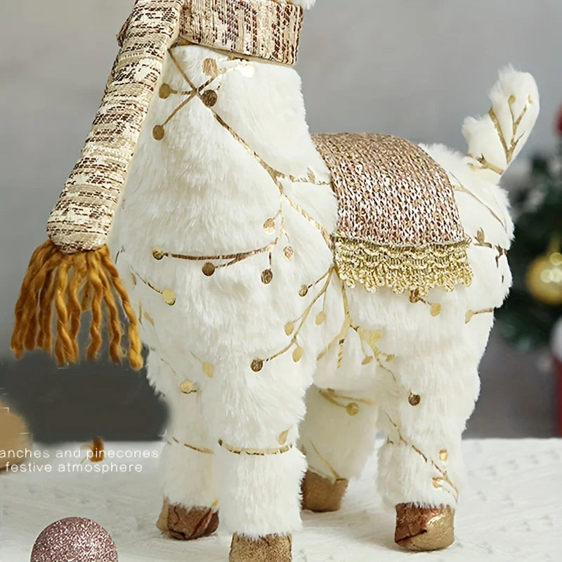 Alpaka Weihnachtsdekoration - Textile Design - 45cm/38cm