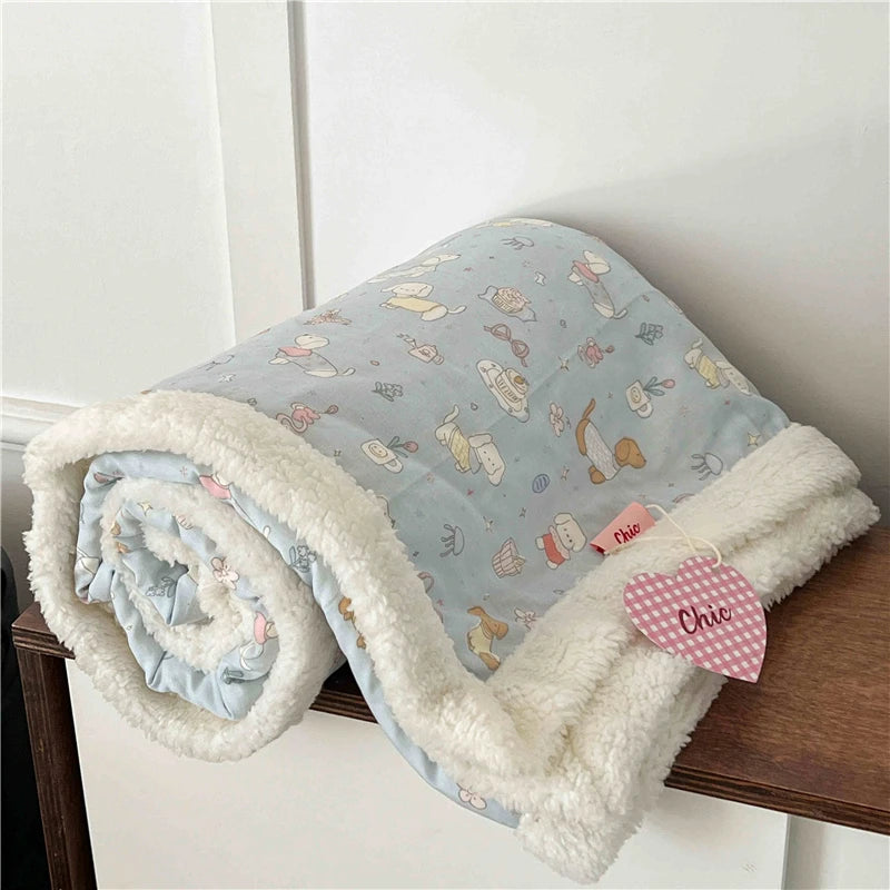 Winterdecke Floral – Koreanischer Stil – 100x150cm