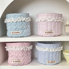 Stoff-Aufbewahrungskorb - Boho Design - 15x14cm