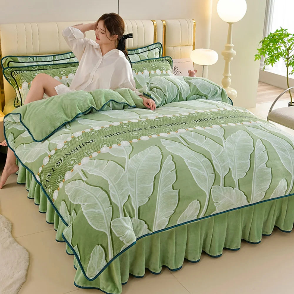 Milchvelours Bettset – Luxuriöses Fleece – Verschiedene Grössen