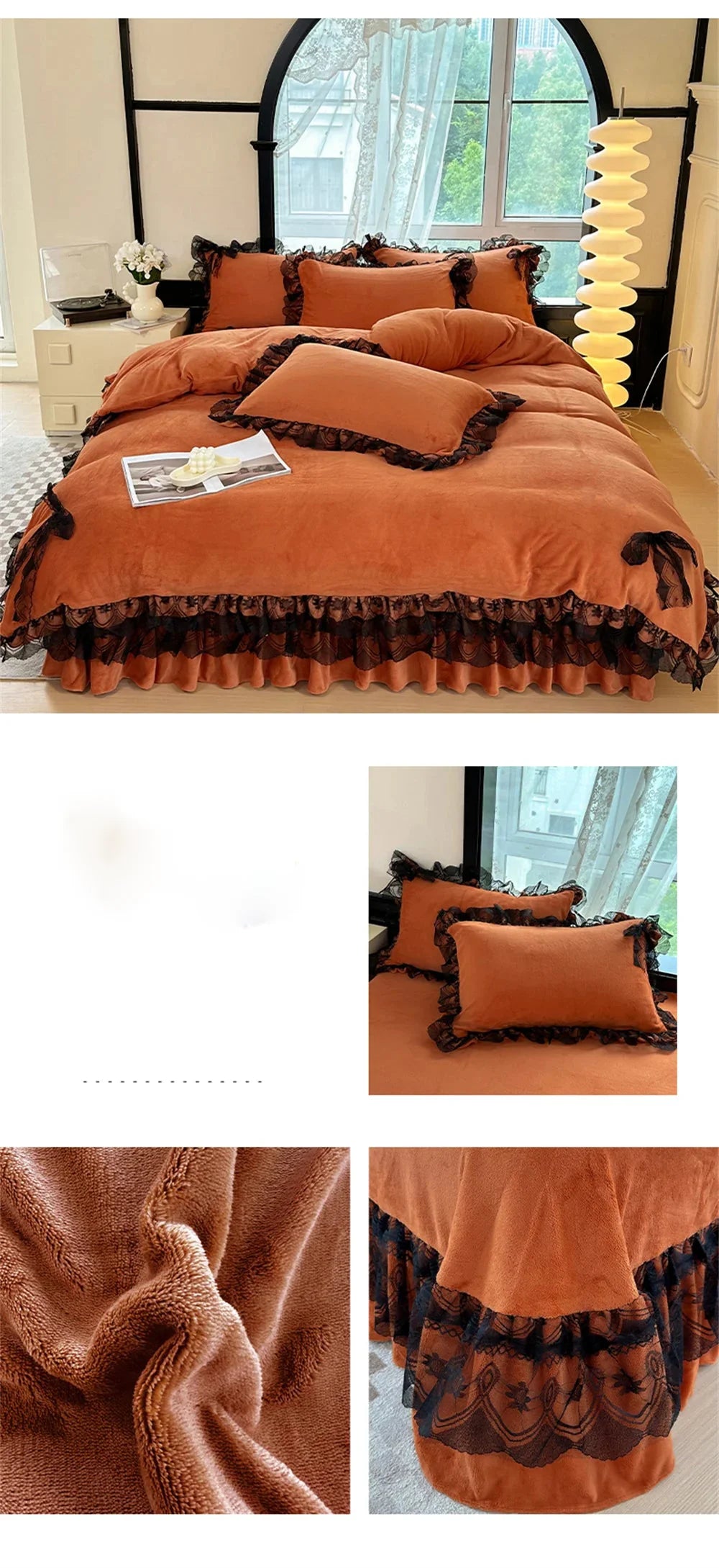 Samt Bettwäsche – Prinzessin Design – Versch. Grössen