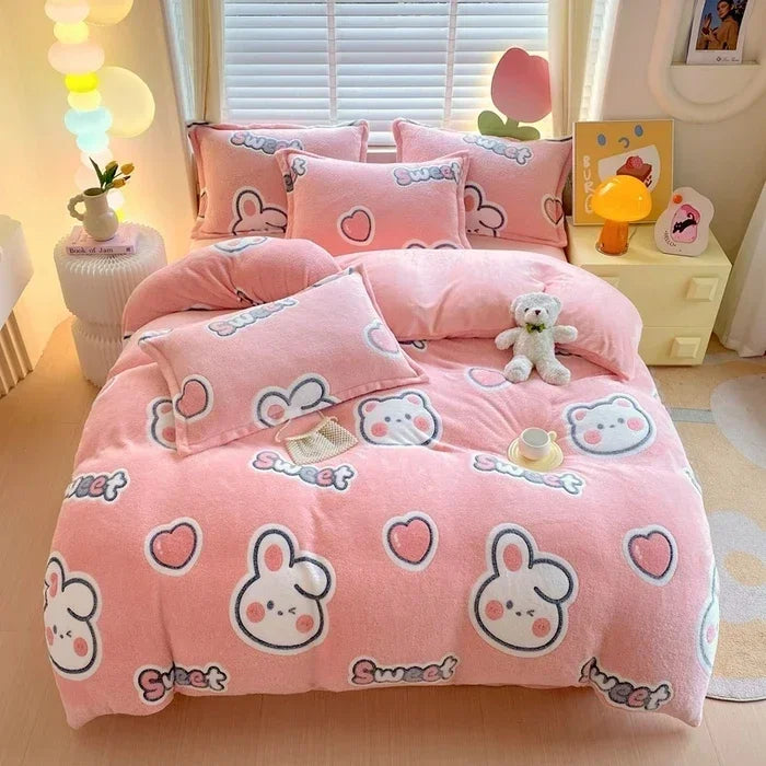 Flanell-Bettbezug – Landhausstil – Queen/King