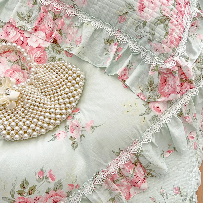 Bettbezug Set – Koreanischer Prinzessinnenstil – 100% Baumwolle