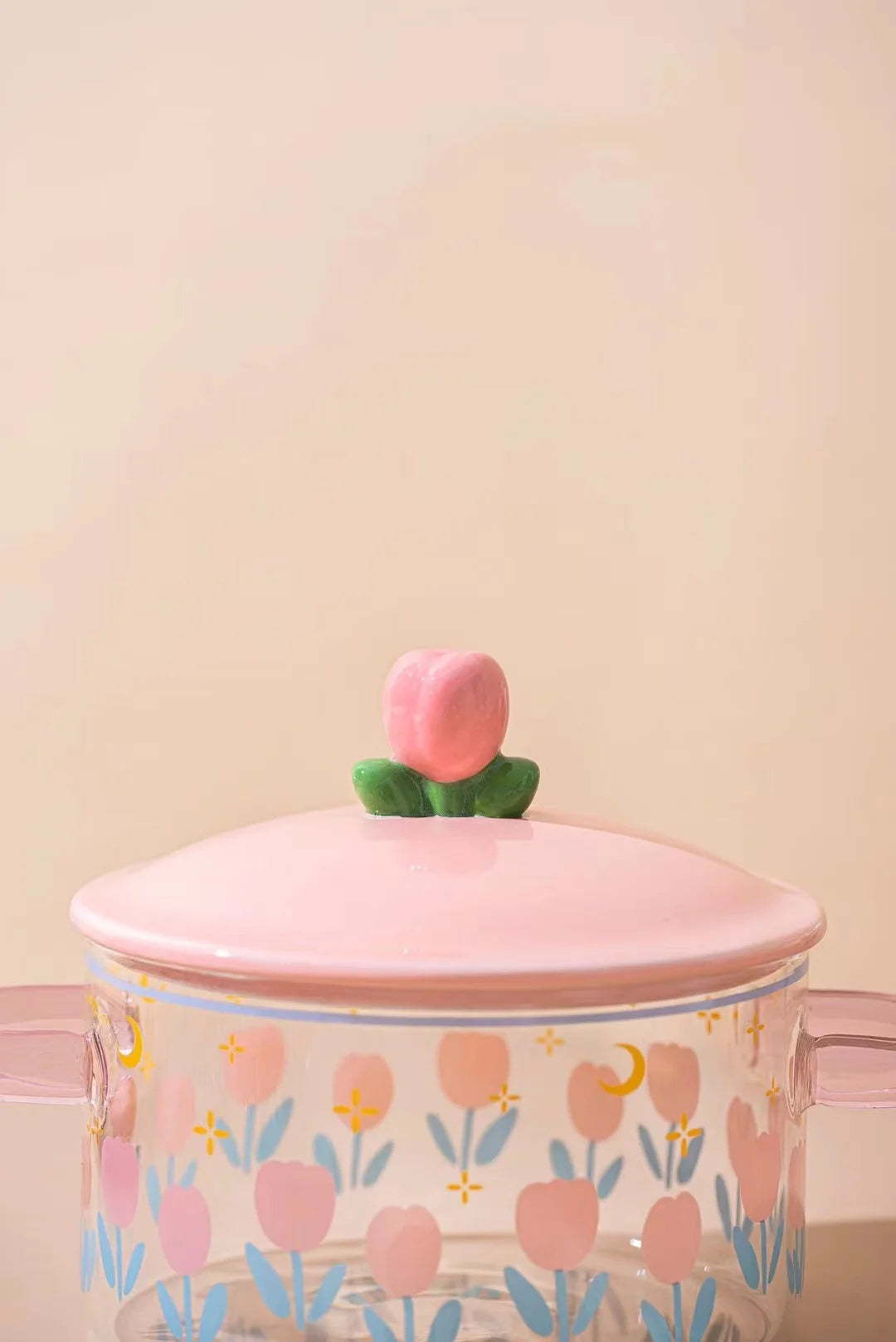 Glas-Nudelkochtopf – Nordischer Stil – 15cm Rund