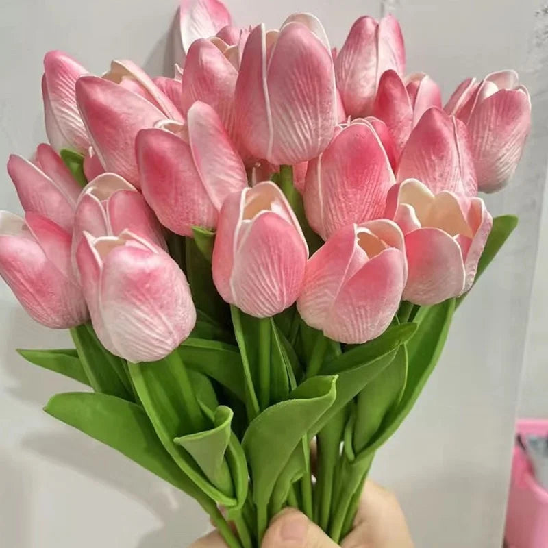 Tulpenstrauss – Realistische Latexblumen – Hochzeit & Wohndekor