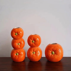 Fruchtförmige Vase – Keramik Vintage – Zitrone 12x4x10cm