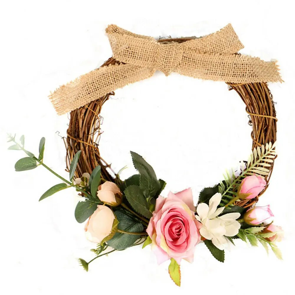Rattan-Kranz – Natürliches Weiden-Design – 10-30CM Frühlings- & Osterdekoration