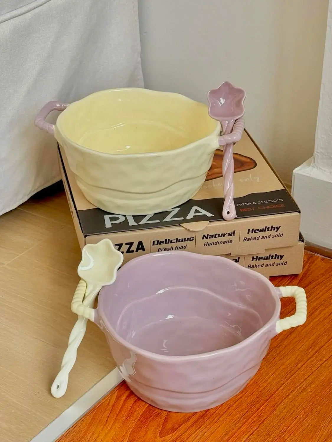 Keramik Suppenschüssel – Simple Töpferware – Grosses Volumen