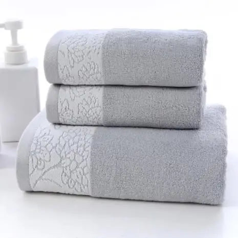 Bambus Handtuch Set – Weich Schnell-Trocken – 70x140cm, 32x72cmx2