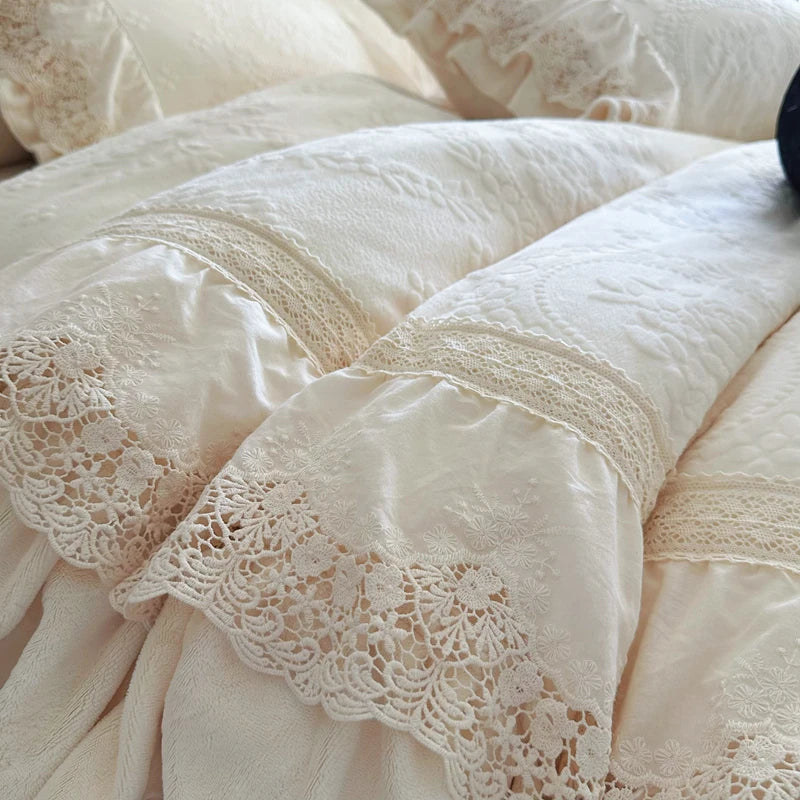 Französischer Prinzessin Samt Bettwäsche – Vintage Charme