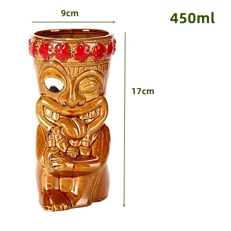 Keramische Tiki-Becher – Amerikanisch Handgemacht – 201-700ml